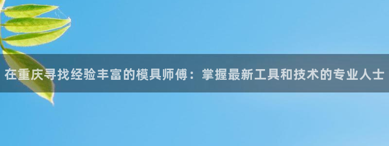 8827太阳集团：在重庆寻找经验丰富的模具师傅：掌握最新工具和技术的专业人士